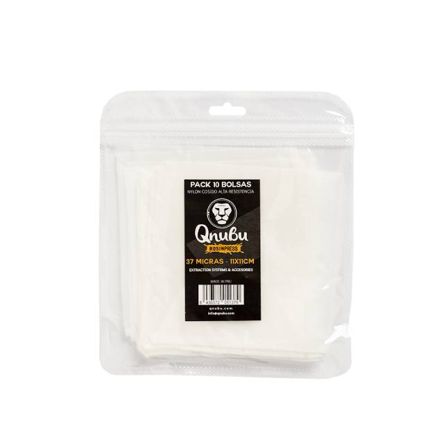 Qnubu Rosin Press Bag 11x11cm Pack 10 Units 120 Micras